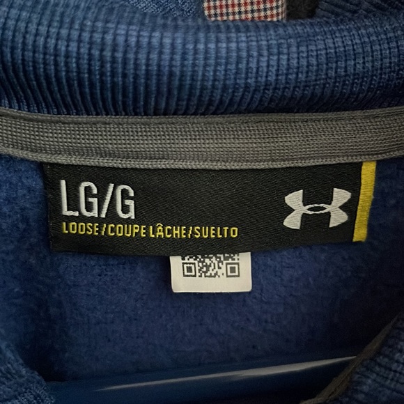 Under Armour RedSox Blue 1/4 zip pullover sweatshirt - Picture 2 of 2